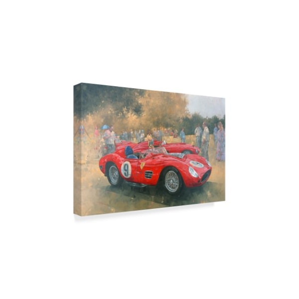 Peter Miller 'Ferrari Day Out At Meadow Brook' Canvas Art,12x19